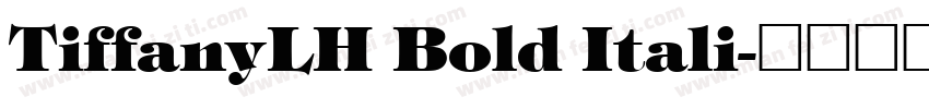 TiffanyLH Bold Itali字体转换